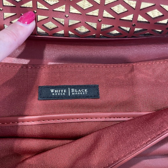 White House Black Market Indian Red Clutch - Picture 2 of 4